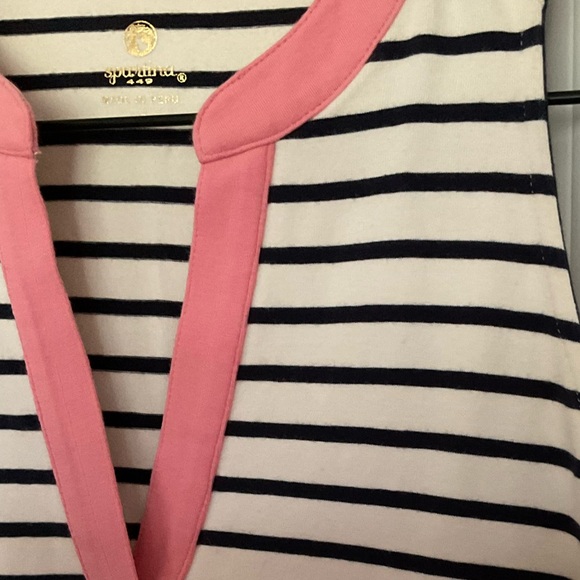 Spartina Hannah Tank Dress Navy‎ And Ivory Stripes, Sleeveless,Summer. Size XS - Picture 9 of 16